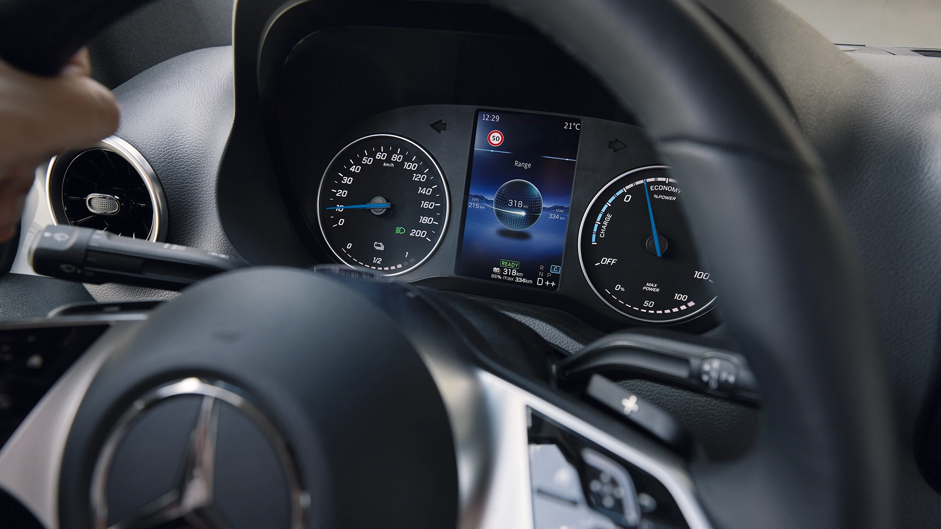 eSprinter prietaisų skydelis